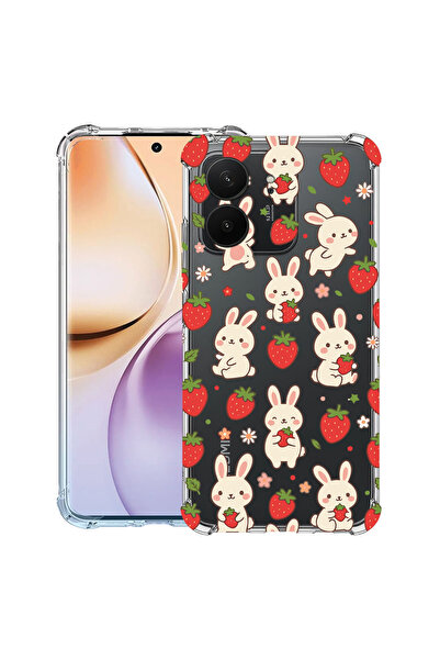 bestcase Husă Antișoc pentru Xiaomi Redmi 15C 5G (173 mm), Model Iepure și Că...