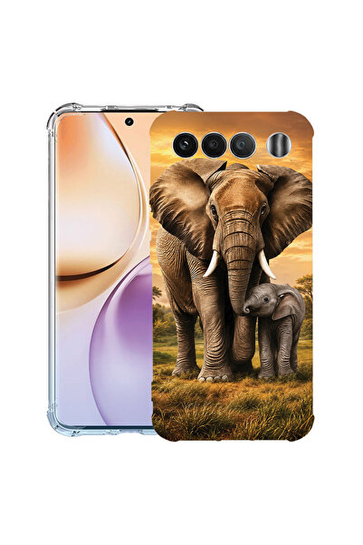 bestcase Husă Antișoc pentru Realme 16, Mamă elefant și pui, 3156793 AS 2199