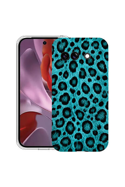 bestcase Husă Antișoc pentru Google Pixel 10a, Model Leopard Turcoaz, 3128359...