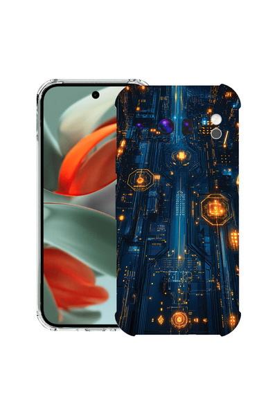 bestcase Противоударен калъф за Google Pixel 10 / Pixel 10 Pro, Печатна платк...