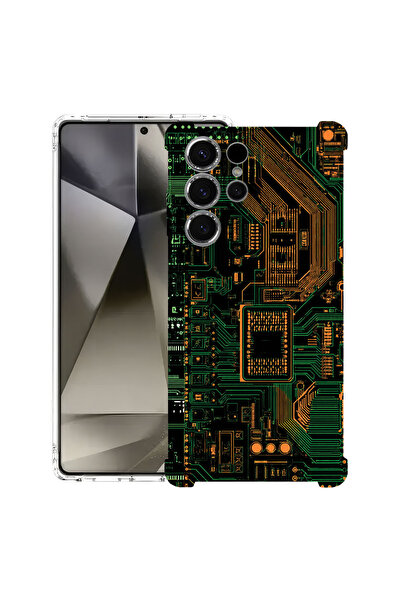 bestcase Husă Antișoc pentru Samsung Galaxy S22 Ultra, Placă de circuit, 1673...