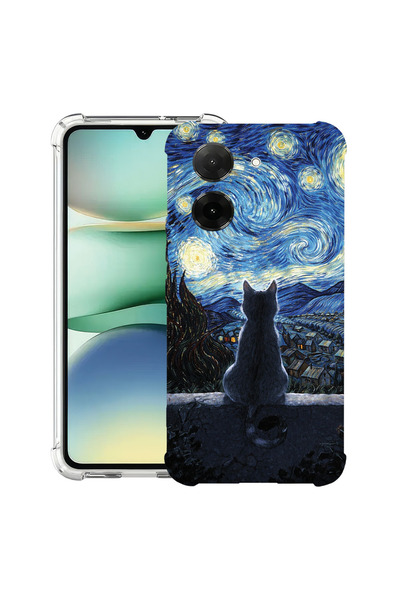 bestcase Husă Anti Shock Case For Xiaomi Redmi A5, Cat in the Starry Night, 2...
