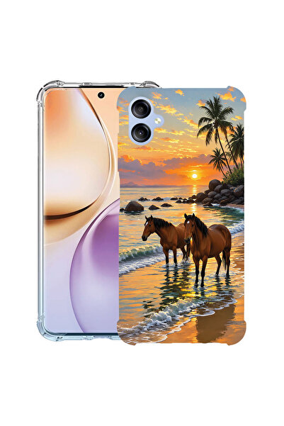 bestcase Husă Antișoc pentru Samsung Galaxy A07, Cai la apus, 2043687 AS 2201