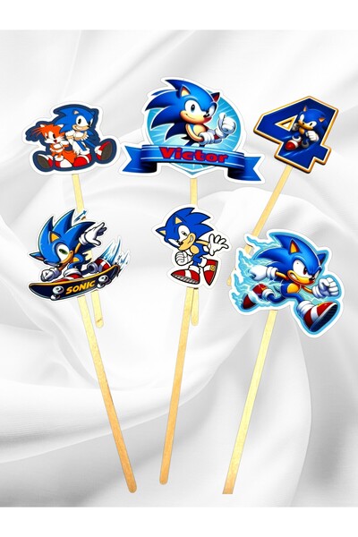 OEM SUPERSONIC SET decoratiuni tort, PERSONALIZATE cu nume si varsta copilulu...