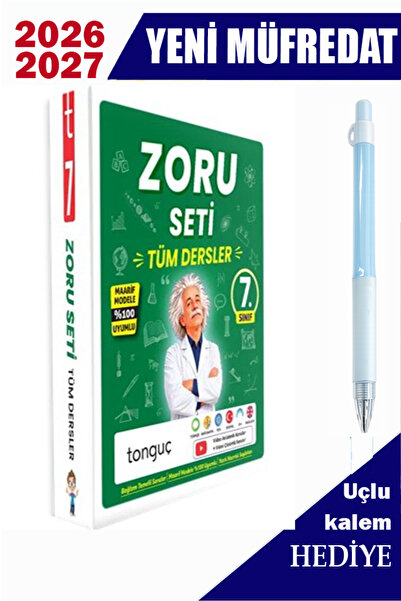 Tonguç Yayınları Tonguç 7. Sınıf Zoru Bankası Sayısal Sözel Set 2027 + Hediyeli