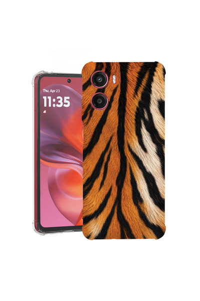 bestcase Husă Anti Shock Case For Motorola Moto G05 / Moto E15, Tiger Pattern...