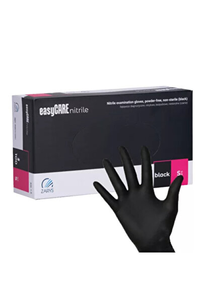 ZARYS Manusi nitril negre EasyCare, marimea S, 100 bucati