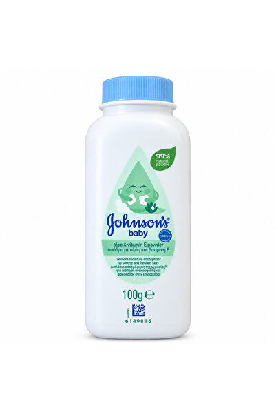 Johnson's Baby Pudra de talc pentru bebelusi Aloe & Vitamina E,100 g