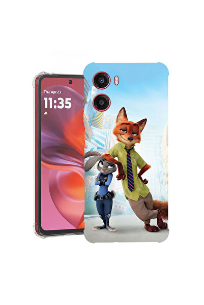 bestcase Husă Antișoc pentru Motorola Moto G06, Lup și iepure, 2078499 AS 2189