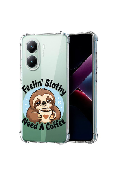 bestcase Αντικραδασμική Θήκη για Poco X7 Pro 5G, Slothy - Χρειάζομαι έναν καφ...