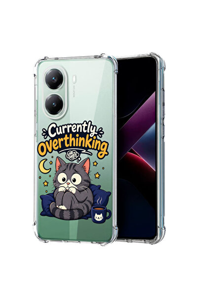 bestcase Αντικραδασμική Θήκη για Poco X7 Pro 5G, Γάτα που σκέφτεται πάντα, 19...