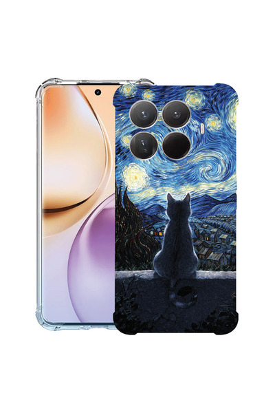bestcase Husă Anti Shock Case For Xiaomi 17, Cat in the Starry Night, 2099999...