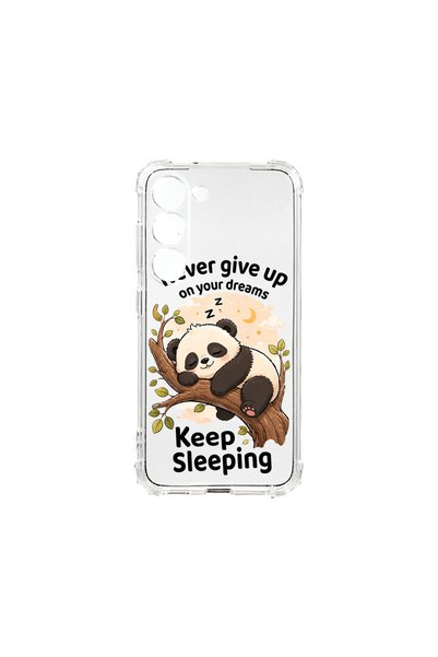 bestcase Противоударен калъф за Samsung Galaxy S21 FE, Панда  "Никога не се п...
