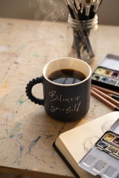 ACAR Cozy Porcelain Mug Navy Blue - 340 ml