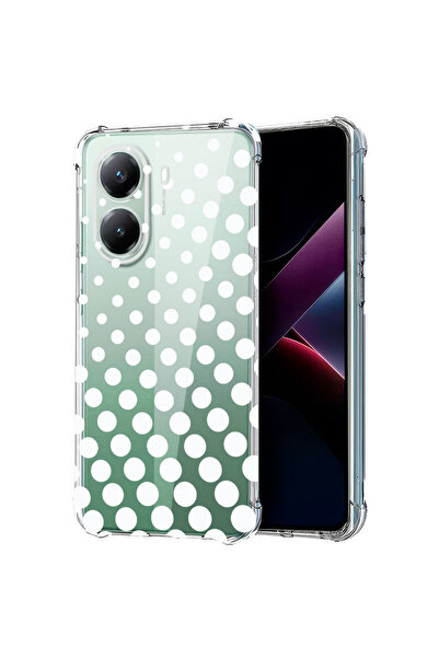 bestcase Противоударен калъф за Poco X7 Pro 5G, Бели точки, 1988230 AS 2132
