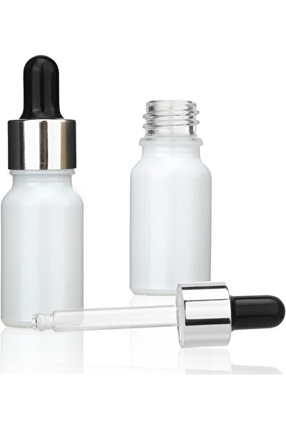COSIDEA Pipette bottles, set of 30, glass, capacity 10 ml, white