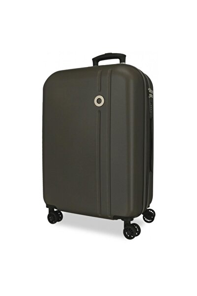 Roll Road Troler mediu Menorca antracit, ABS, extensibil, 4 roti, 24x65x46 cm
