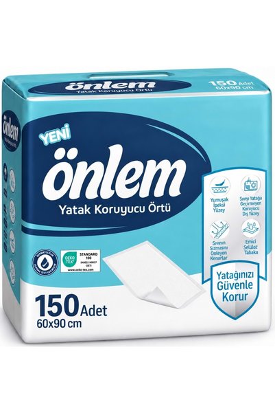 ÖNLEM Yatak Koruyucu Örtü 60*90 CM 150 Adet