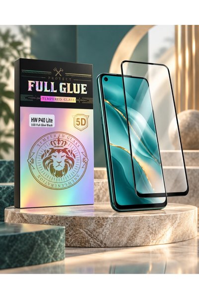 Primo Plus واقي شاشة من الزجاج المقوى بتغطية كاملة 5D لهاتف هواوي P40 لايت - ...