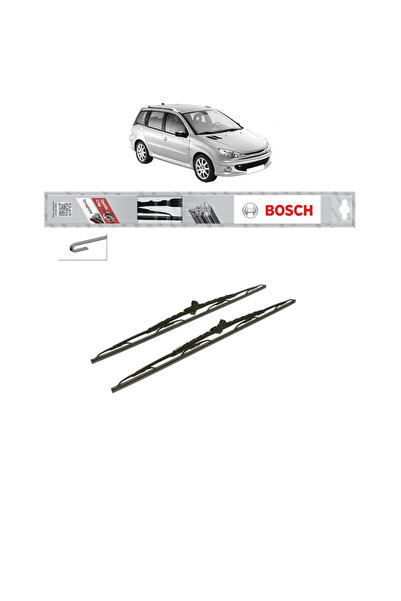 Bosch Set de 2 ștergătoare PEUGEOT 206 SW (2E/K) din 2002-2008, Tip Standard ...