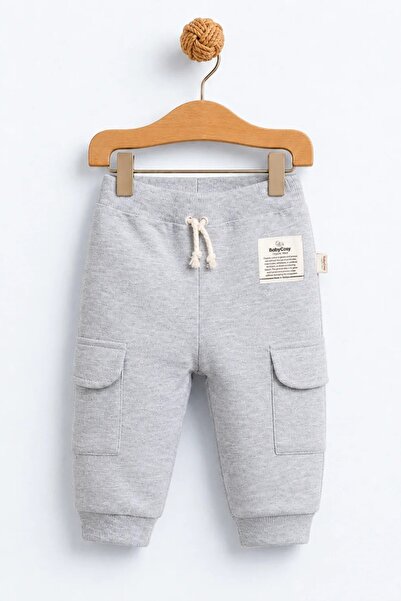 BabyCosy Baby Boy 3-24 Months Pocket Detailed Sweatpants Gray