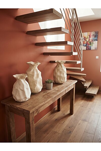 dekoratif keseli vazo Set 20x20x30 24x24x42