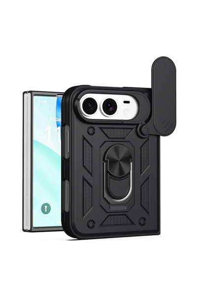 Techsuit CamShield Series Phone Case, for iPhone Duo, Black