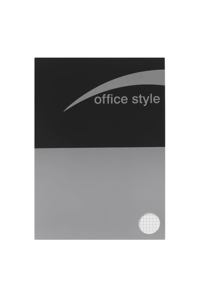 OEM Caiet de matematică A4 pentru studenți, negru-gri, stil office, 40F