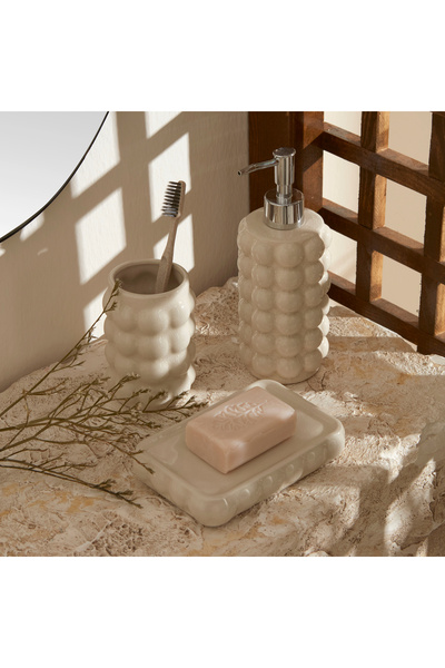 Karaca Home Rocco 3'lü Banyo Aksesuar Seti Beyaz