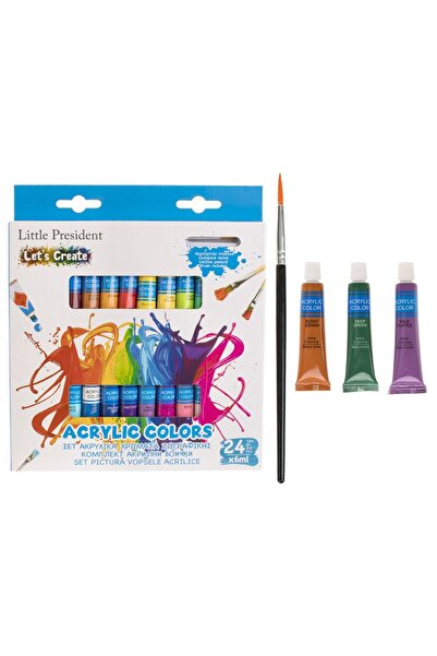 OEM Set de vopsele acrilice Little President - 24 tuburi x 6ml