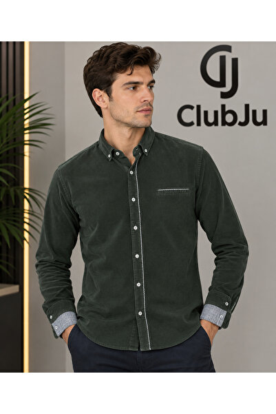 Club JU Erkek Kadife Gömlek