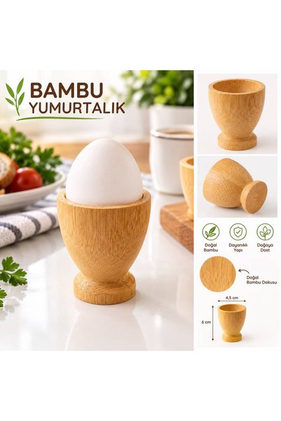 bimbambom 1 Adet, Bambu Yumurtalık, Haşlanmış Yumurtalık, Yumurta Sunum Kabı, Kahvaltılık, Rafadan Yumurtalık. yumurta Sunumluk