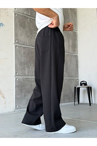 FO4RBS Striped detail baggy tracksuit w black