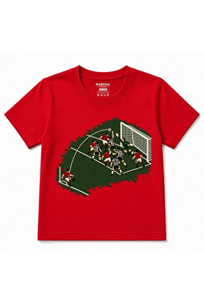 Rabona Fashion Dječja majica sa grafičkim motivom fudbalske akcije "Poslednji...