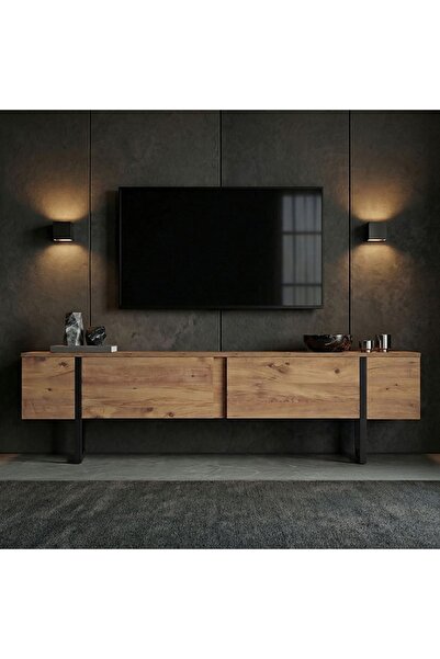 OEM Woody Fashion TV cabinet Onera, melamine-coated chipboard, 180x30x50cm, B...