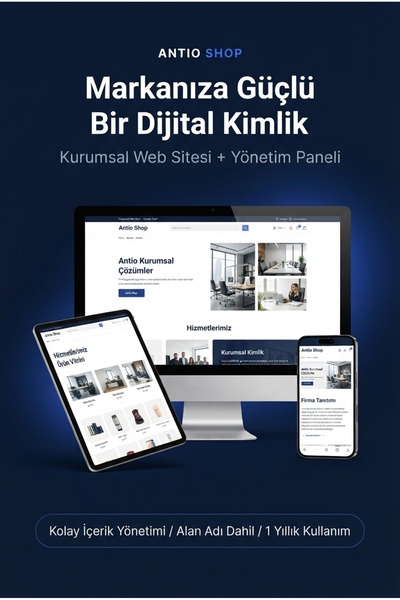 Kurumsal Firma Web Sitesi + Yönetim Paneli - 1 Yıl