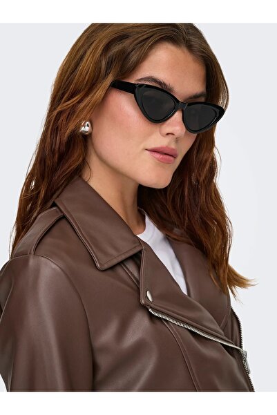 ONLY Siyah Kadın Pu Deri Ceket Mont En Trend Modeller Kahve