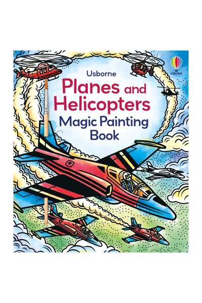 Usborne Carte pentru copii, Usborne, Carte magică de colorat cu avioane și el...