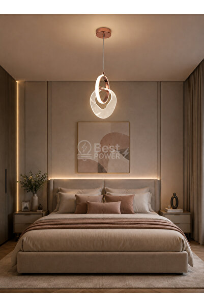 best power علاقي ليد 3 إضاءات ذهبي 6236 بتصميم عملي | للديكور المودرن في المن...