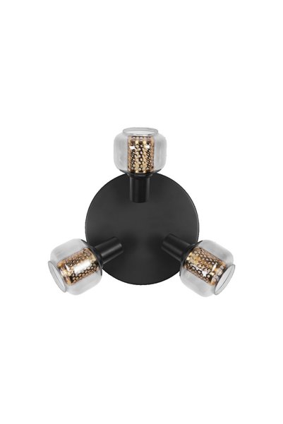 Osram Firefly Üçlü Yuvarlak LED Spot 3x2.8W 750 Lümen 2700K E14 Dim Edilebilir Siyah