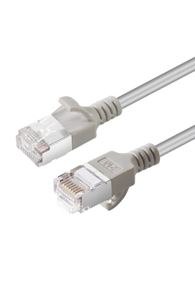 MicroConnect Cablu de rețea RJ45 V-FTP6A0015-SLIM Gri 0.15m Cat6a U/FTP