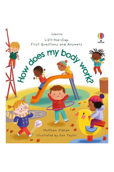 Usborne Publishing Детска книжка с капачки - Първи въпроси и отговори: Как ра...