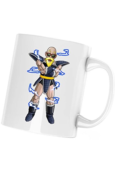 INOVATIX Dragon Ball Z Master Roshi Sensei Tataie Mug, white, 330 ml