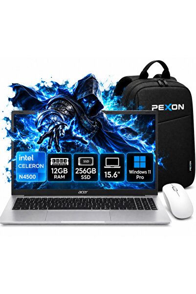 ACER Aspire Lite Intel Celeron N4500 12GB 256GB SSD 15.6" WİNDOWS 11 PRO & PE...