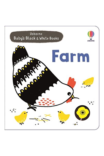 Usborne Carte pentru copii - Cărți alb-negru pentru bebeluși: Ferma