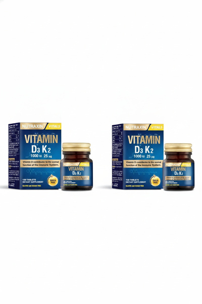 Nutraxin D3K2 120 قرصًا، مجموعة من قطعتين