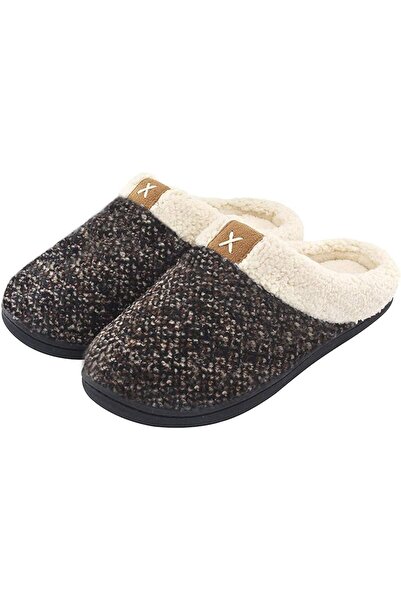 GENERAL ULTRAIDEAS Men's Cozy Memory Foam Slippers with Fuzzy Plush Wool-Like...
