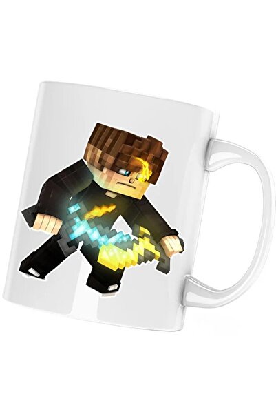 INOVATIX Cana Diamond Gold Sword Minecraft, alba, 330 ml