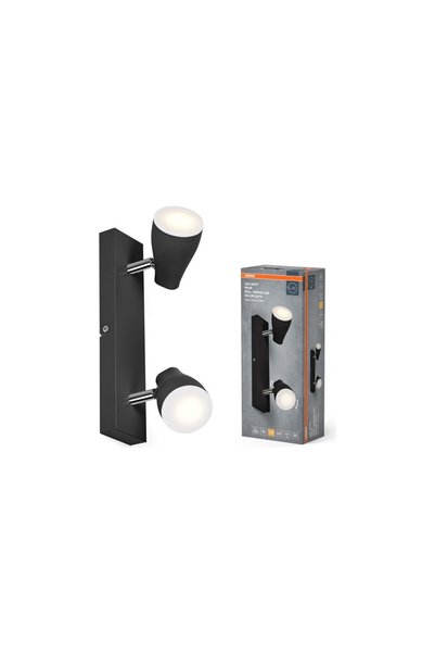 Osram Pear İkili LED Spot 2x4.3W 700 Lümen 2700K GU10 Sarı Işık Siyah