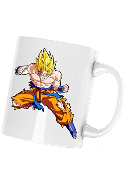 INOVATIX Cana de Crăciun Anime Dragon Ball Z Goku Love Gift, albastră, 330 ml